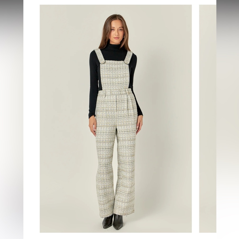 English Factory Cream Jumpsuit